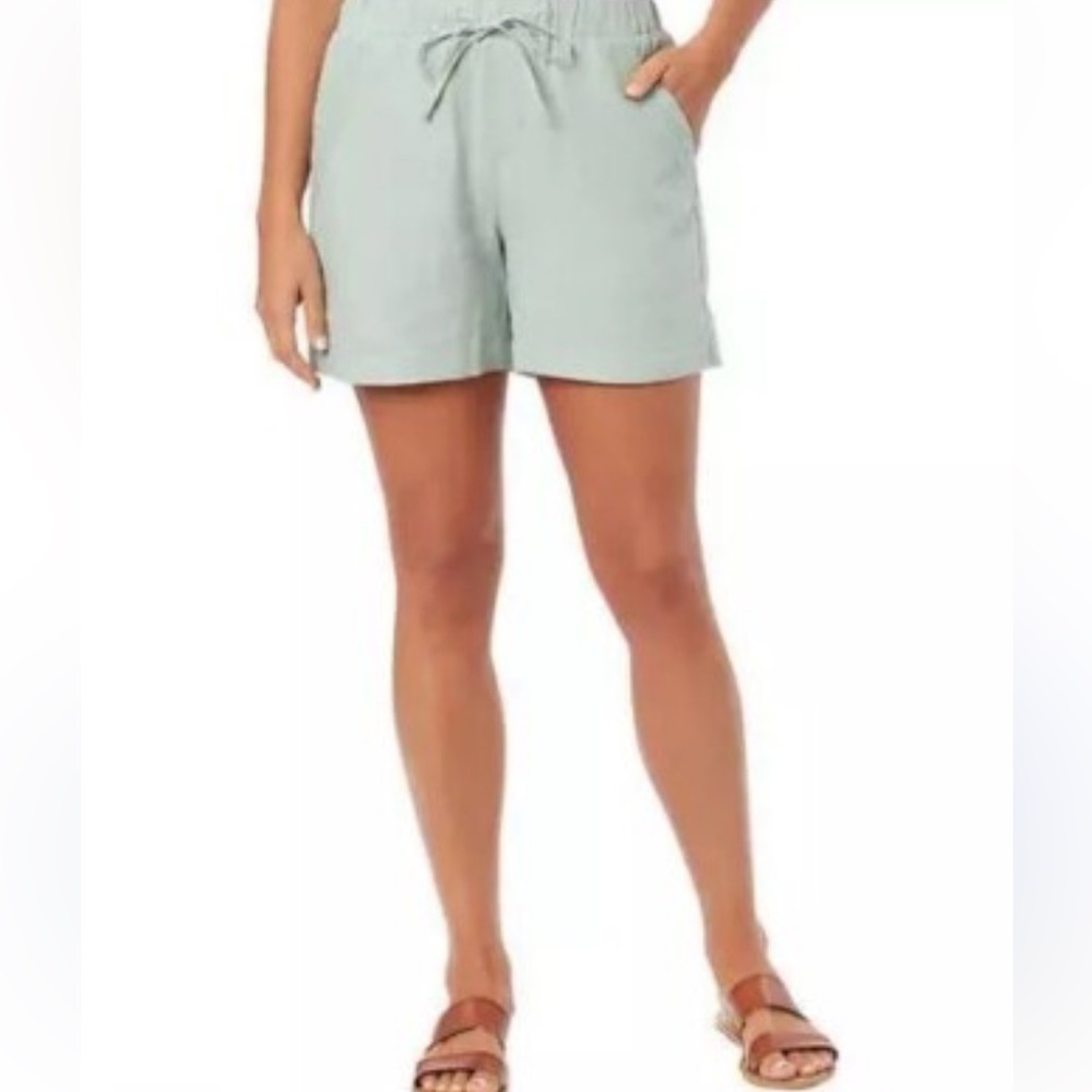 Briggs New York Women's High Waist Shorts - Light Green
